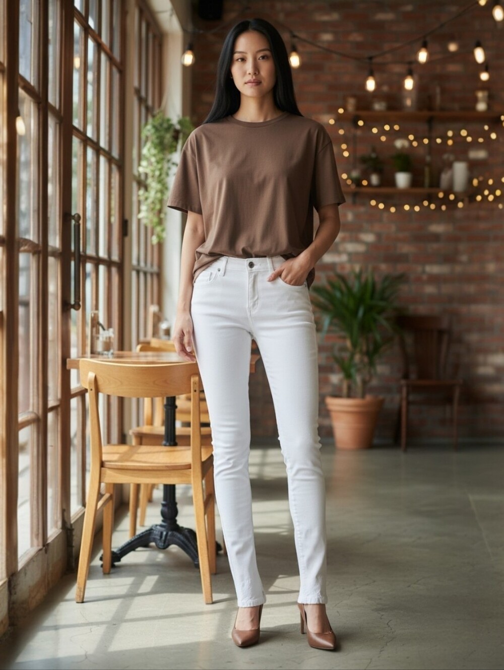 Zara Women's White Skinny Jeans (please read description for size)